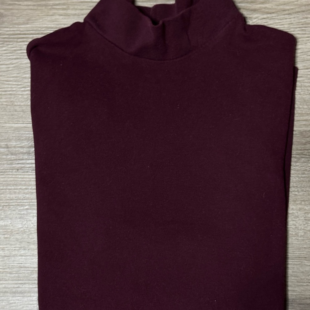 Burgundy Turtleneck Sweater: Size Medium